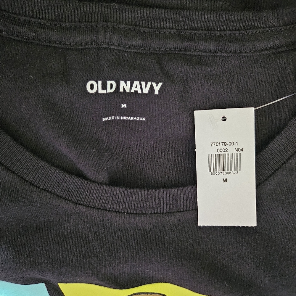 NEW Old Navy Black Rick & Morty Screen-Printed Graphic Short Sleeve T-Shirt - Picture 6 of 7